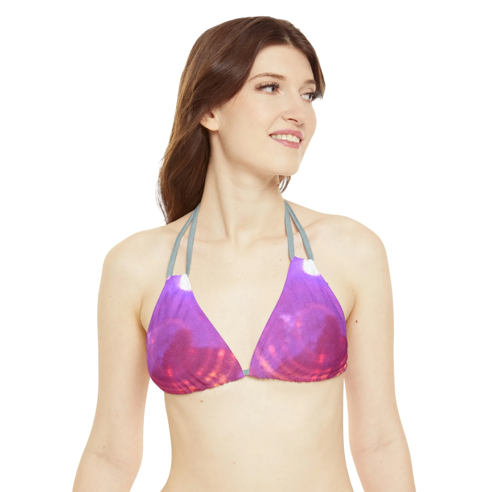 Pink - Strappy Bikini Set