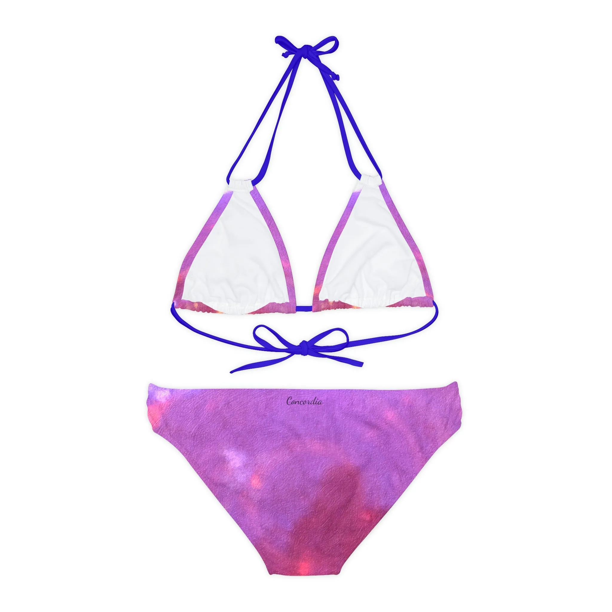 Pink - Strappy Bikini Set
