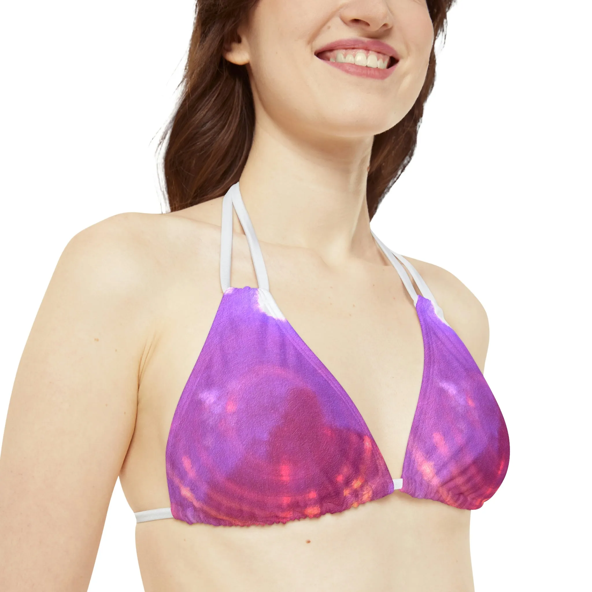 Pink - Strappy Bikini Set