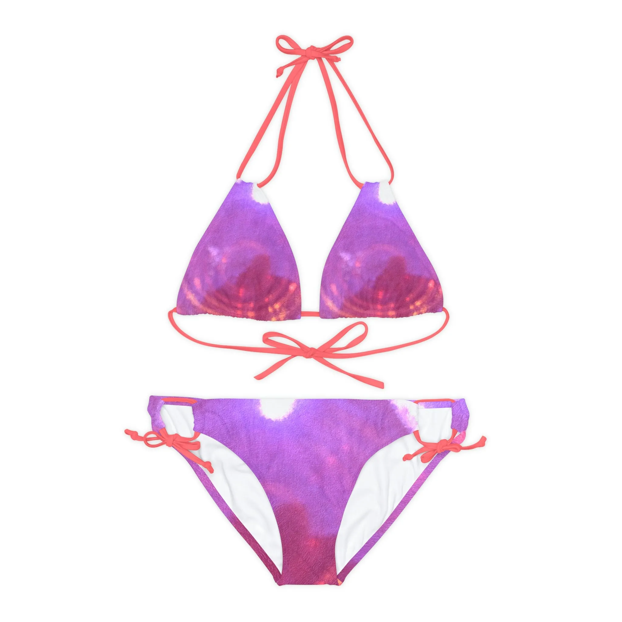 Pink - Strappy Bikini Set