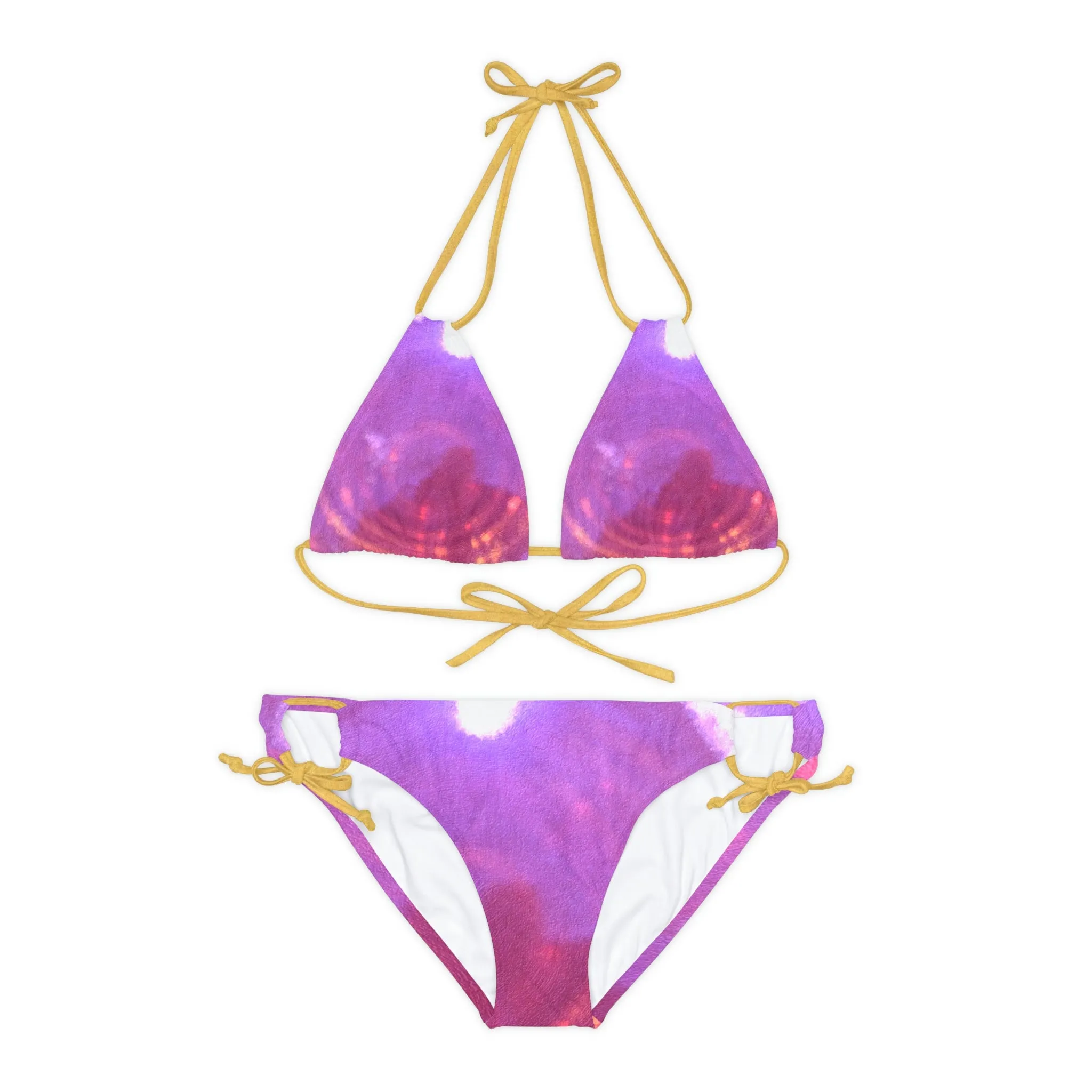 Pink - Strappy Bikini Set