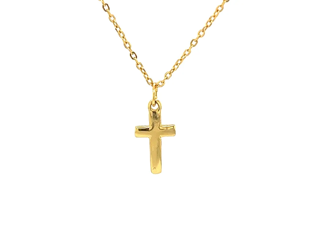 "CYNTHIA" Small Classic Cross Necklace