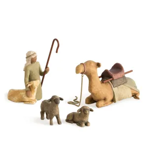 "Shepherd and Stable Animals" Nativity Collection Willow Tree® Figurine
