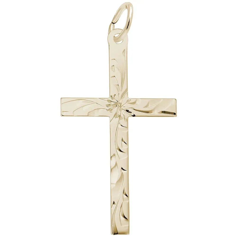 Rembrandt Charms - Large Flared Cross Charm - 4906