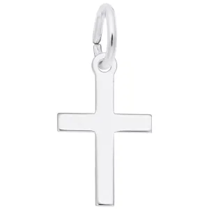 Rembrandt Charms - SMALL PLAIN CROSS CHARM - 4901
