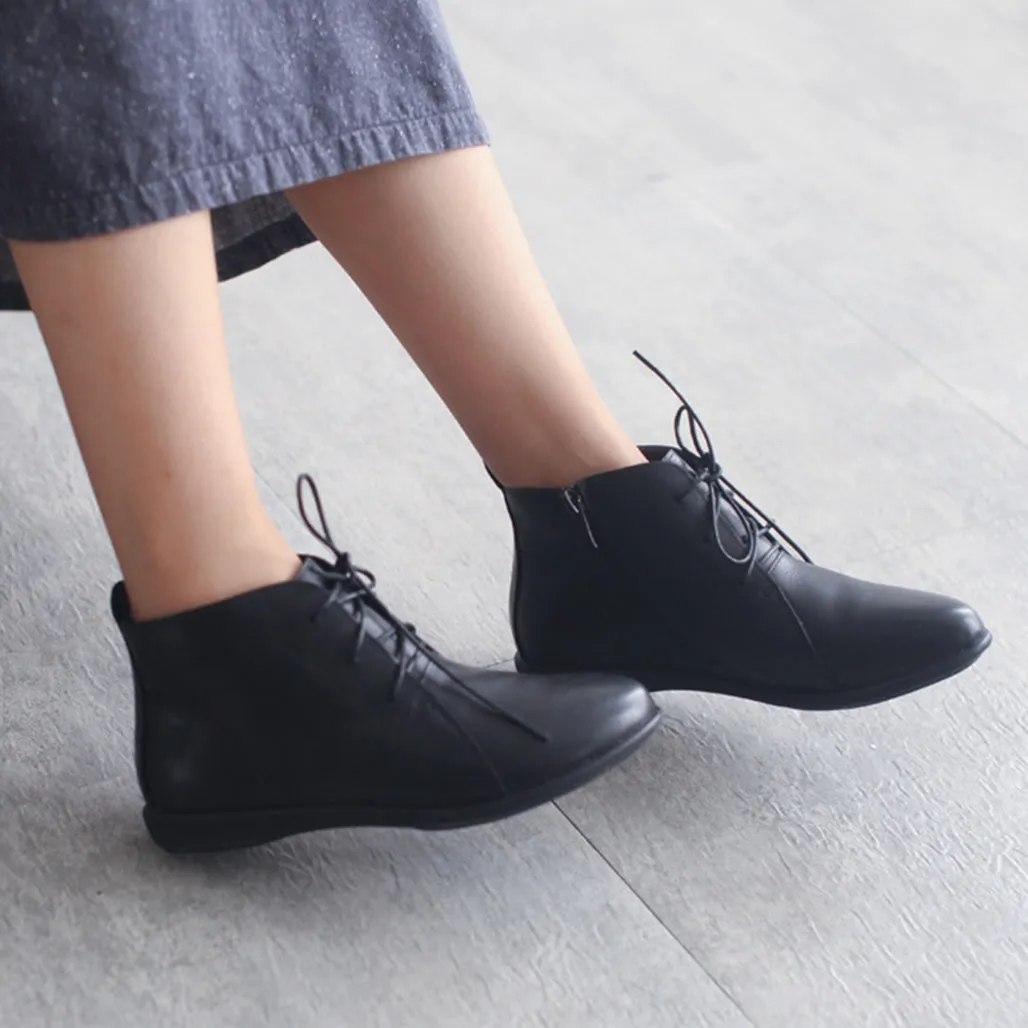 Retro Handmade Pointed Toe Boots | Gift Shoes