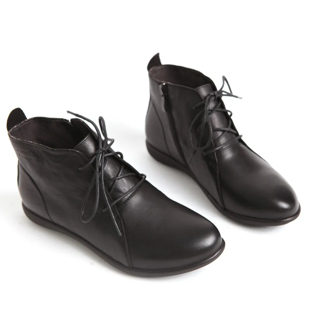 Retro Handmade Pointed Toe Boots | Gift Shoes