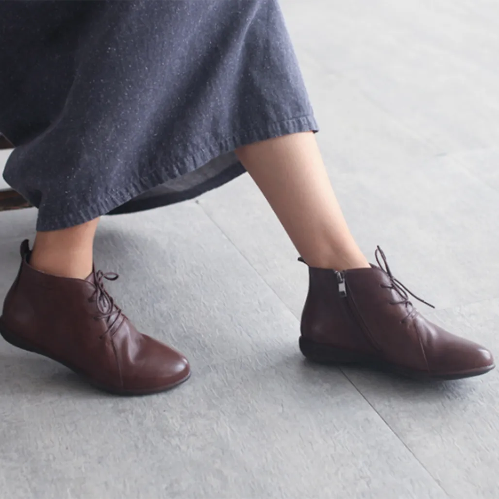Retro Handmade Pointed Toe Boots | Gift Shoes
