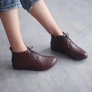Retro Handmade Pointed Toe Boots | Gift Shoes