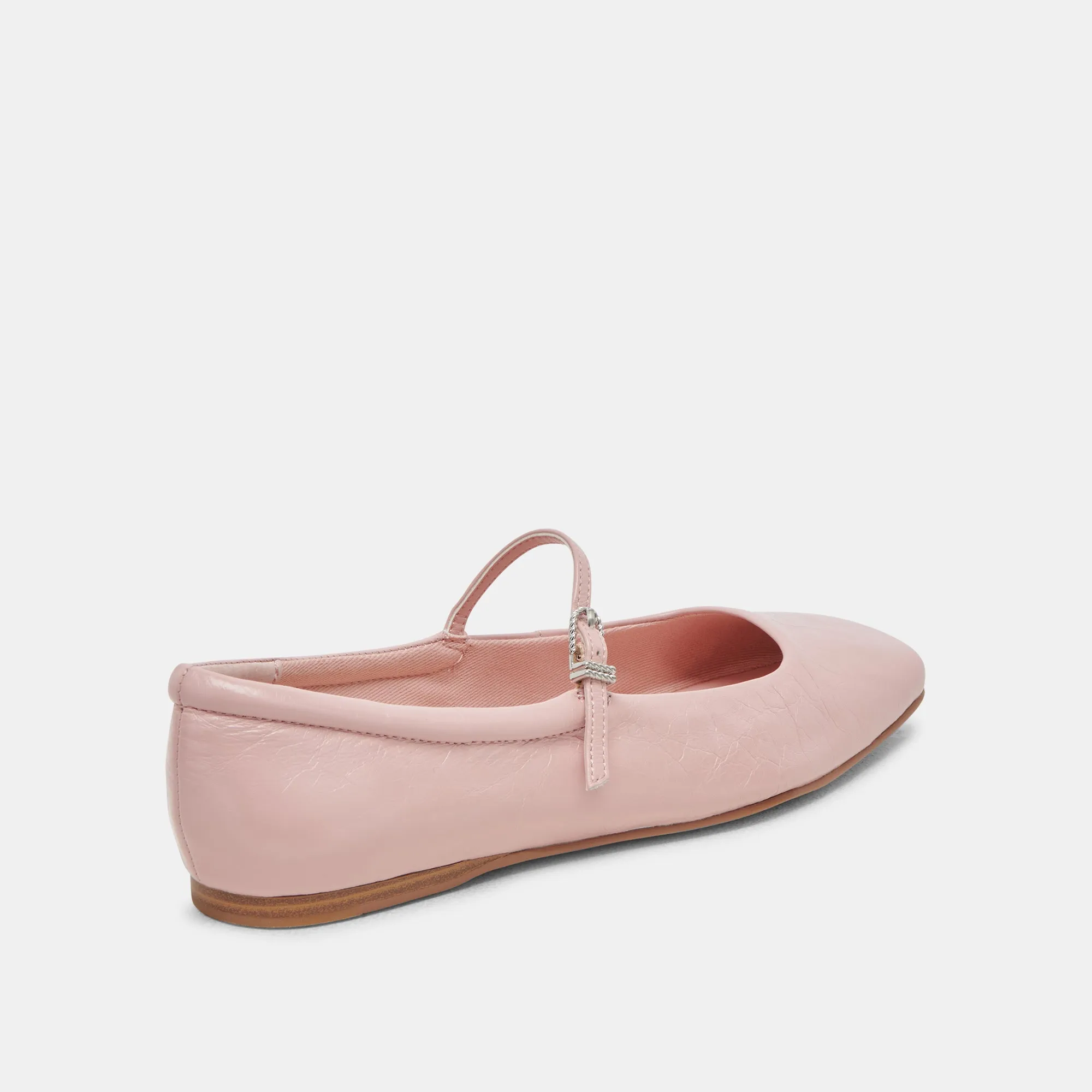 REYES BALLET FLATS PINK CRINKLE PATENT