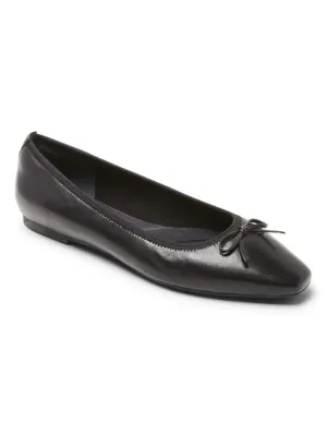 Rockport Womne's Total Motion Laylani Ballet Flat Black CI2234