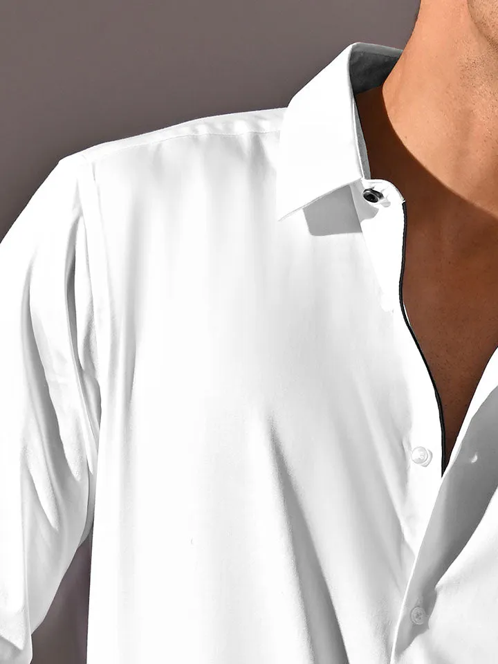 Satin Weave Party Shirt - Zest