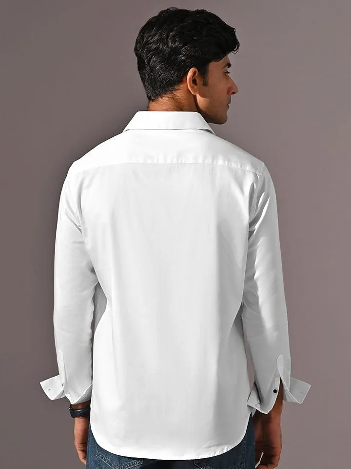 Satin Weave Party Shirt - Zest