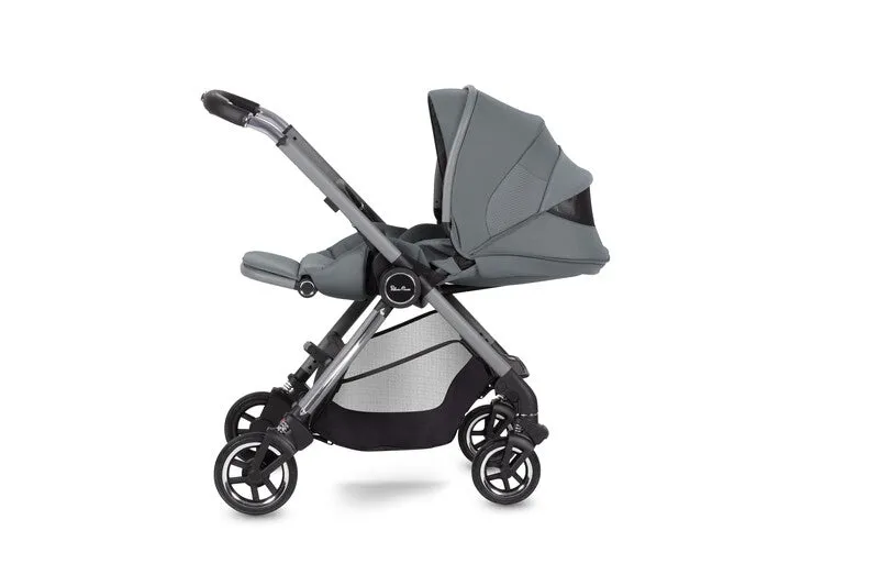 SilverCross Dune Chassis and Lie Flat Seat Unit Glacier (Soft Grey/Alu)