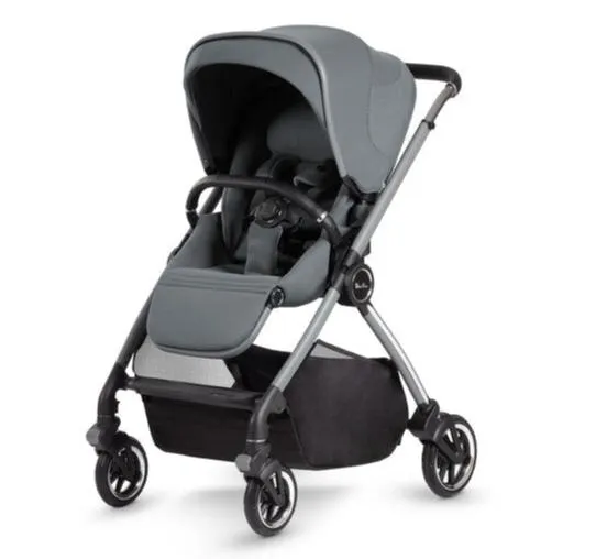SilverCross Dune Chassis and Lie Flat Seat Unit Glacier (Soft Grey/Alu)
