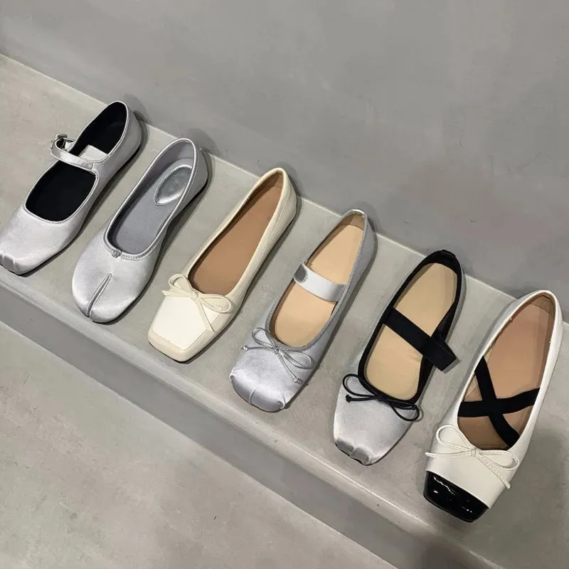 Sohiwoo New Women Flat Shoes Fashion Shallow Slip on Ladies Casual Ballet Shoes Round Toe Loafers Classics Zapatos Mujer