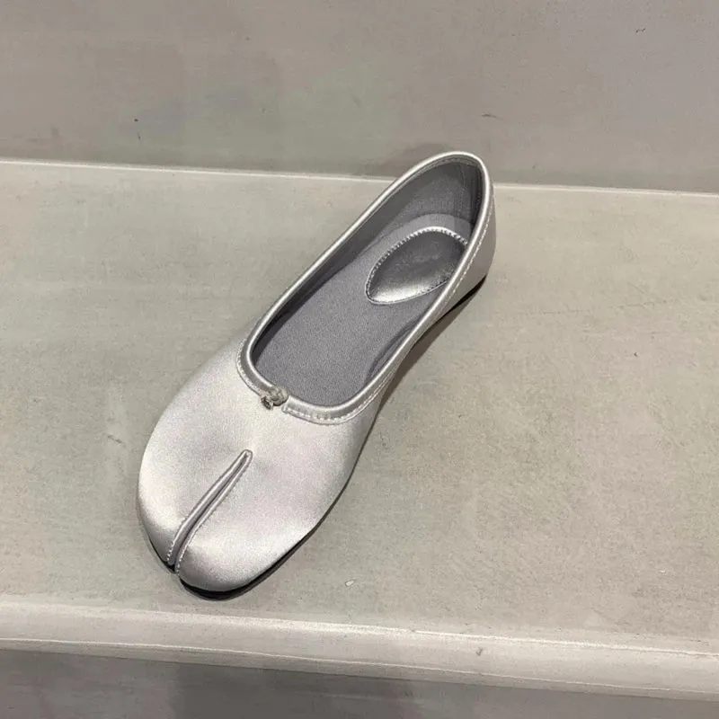 Sohiwoo New Women Flat Shoes Fashion Shallow Slip on Ladies Casual Ballet Shoes Round Toe Loafers Classics Zapatos Mujer