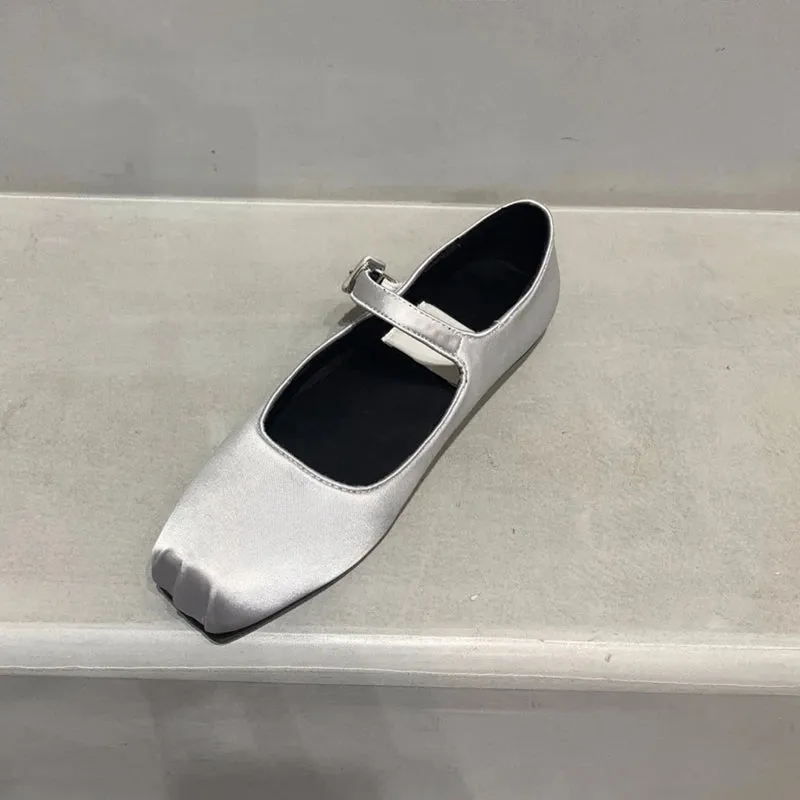 Sohiwoo New Women Flat Shoes Fashion Shallow Slip on Ladies Casual Ballet Shoes Round Toe Loafers Classics Zapatos Mujer