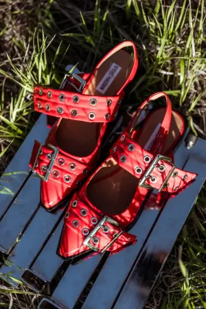 Steve Madden Graya Flats in Red