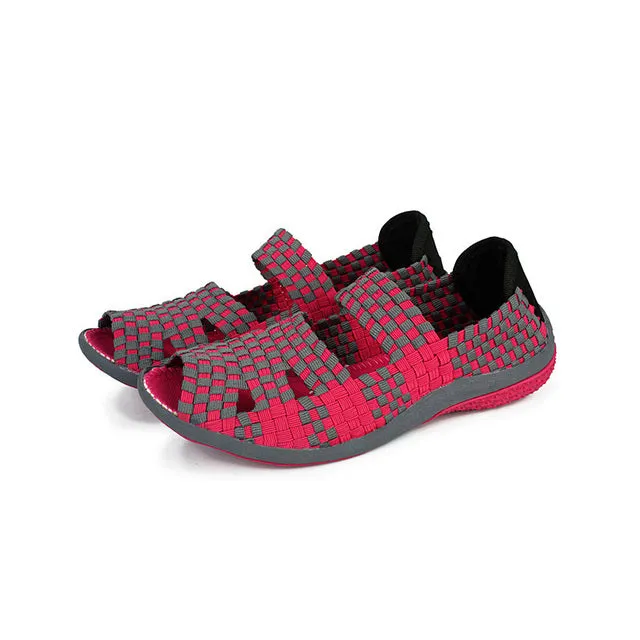 Sther Women's Fabric Summer Sandal