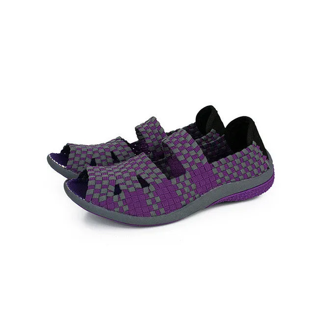 Sther Women's Fabric Summer Sandal