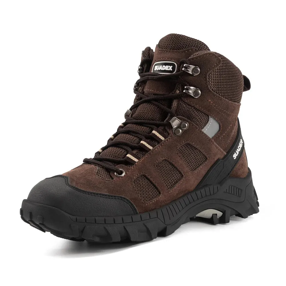 SUADEX S1 Safety Boots Men Work Shoes Anti-Smashing Steel Toe Work Safety Shoes Male Female Boots Anti-slippery EUR Size 37-48