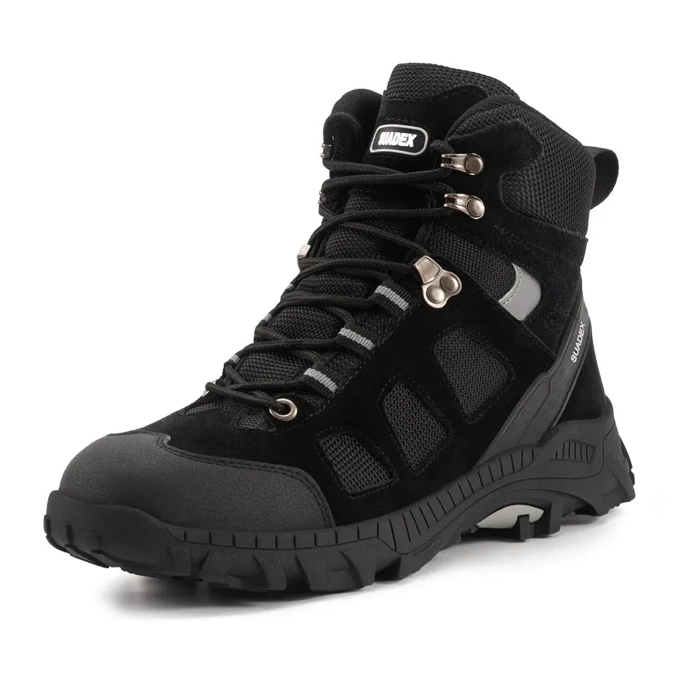 SUADEX S1 Safety Boots Men Work Shoes Anti-Smashing Steel Toe Work Safety Shoes Male Female Boots Anti-slippery EUR Size 37-48
