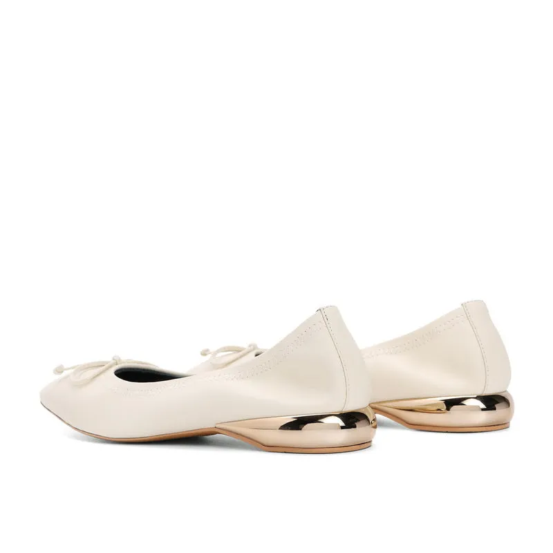 Temperament Sheepskin Ballet Flats