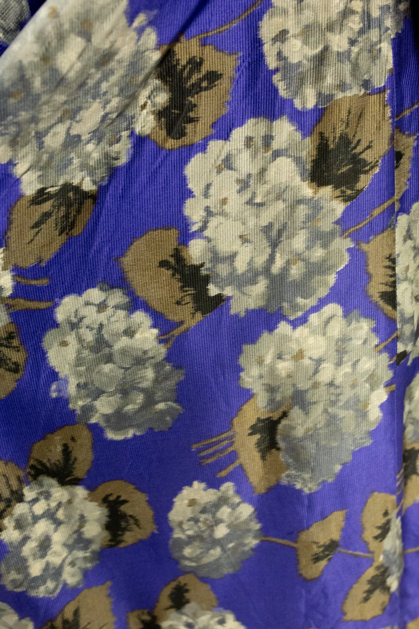 Vintage 1950s Purple Hydrangea Dress