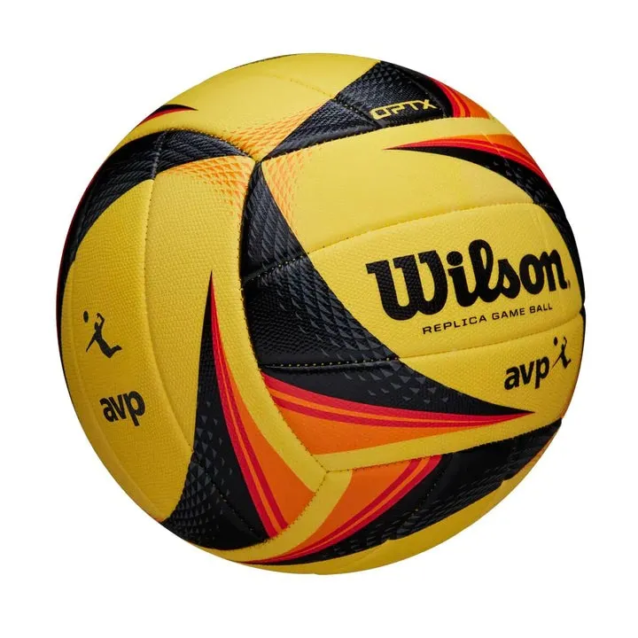 Wilson Optx AVP Replica Yellow Black Volleyball [WS]