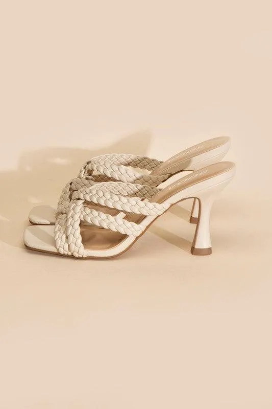 Womens Shoes Style No. Kellan-S Double Cross Braided Heels