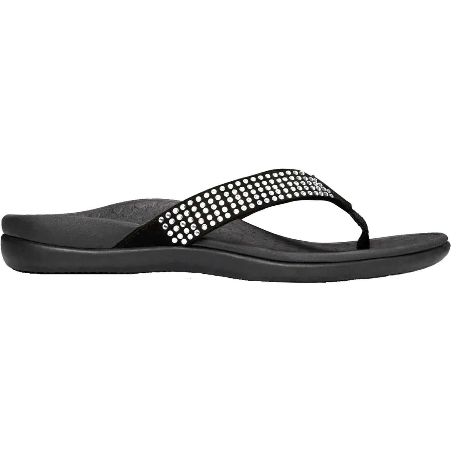 Women's Vionic Tide Rhinestones Black Suede