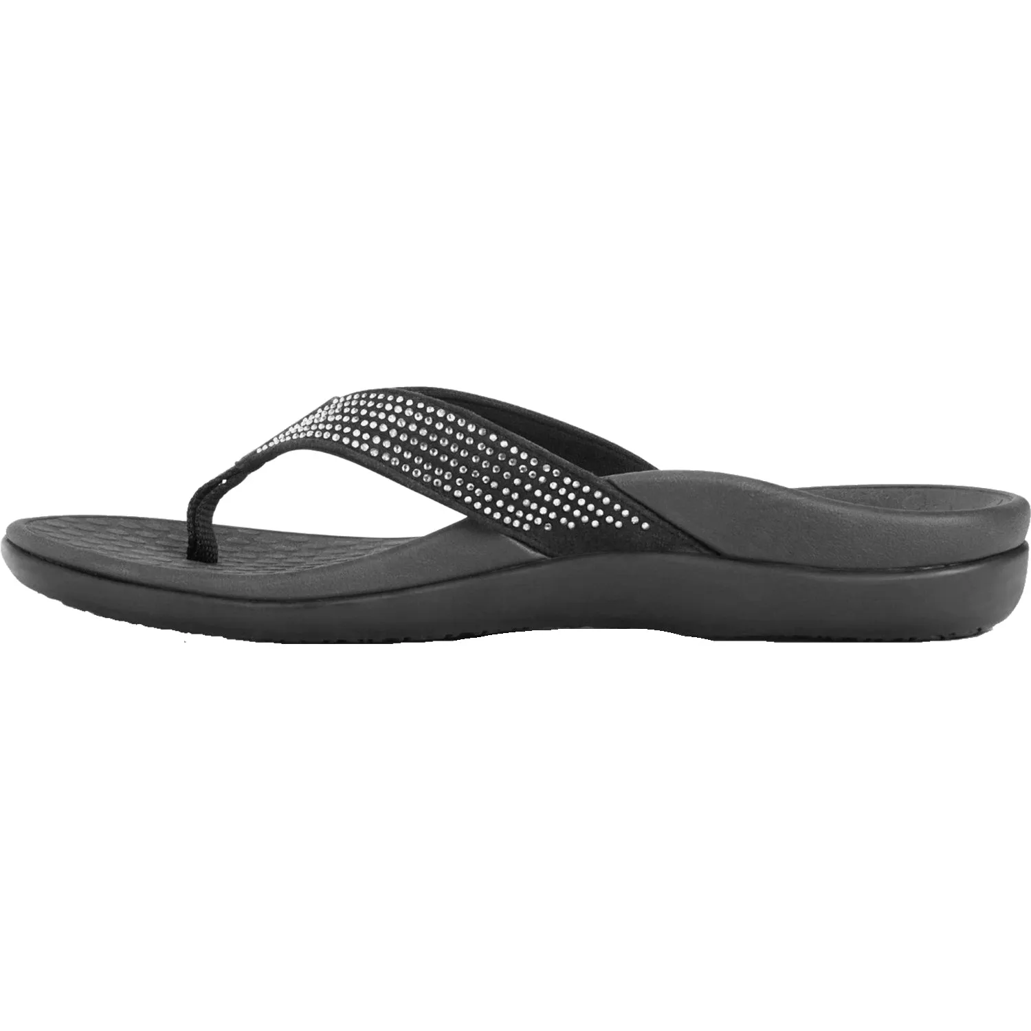 Women's Vionic Tide Rhinestones Black Suede
