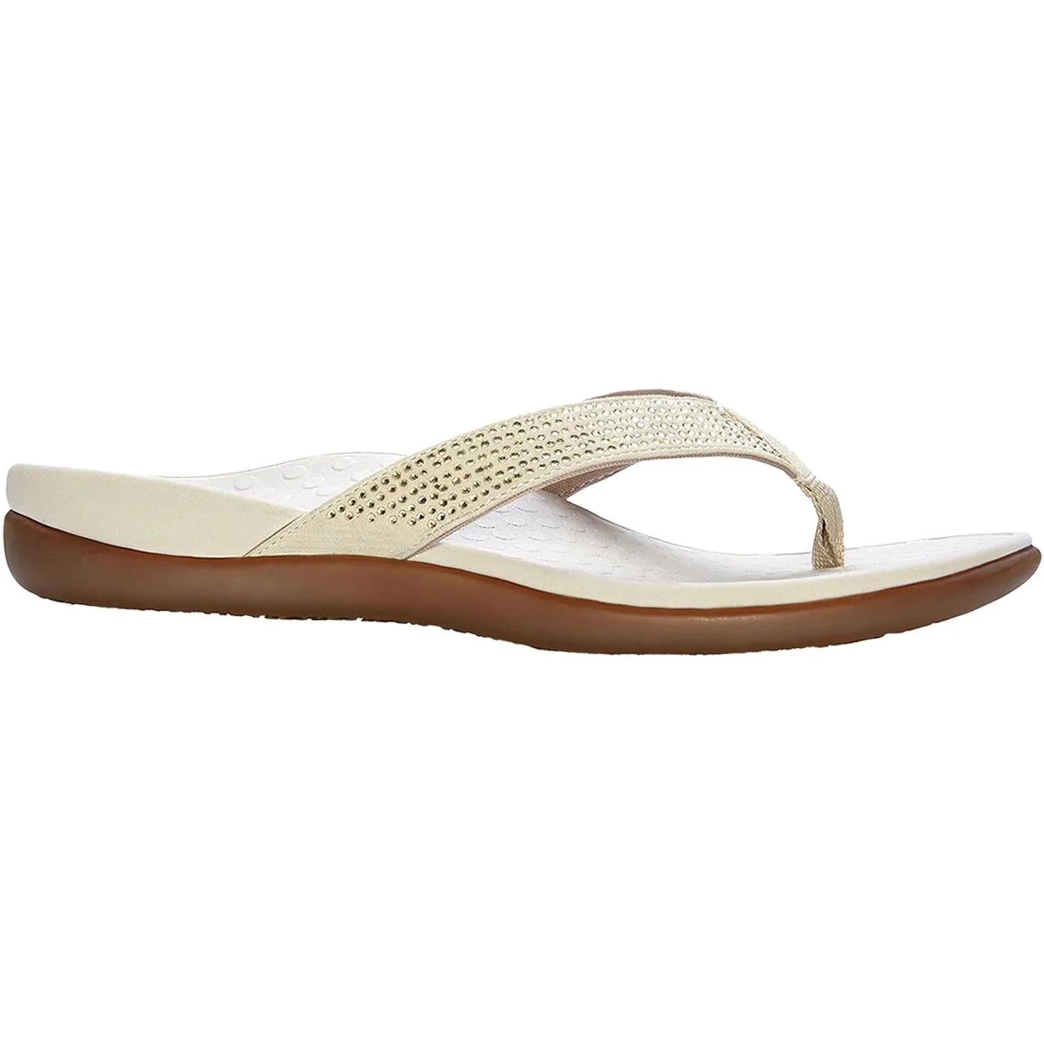Women's Vionic Tide Rhinestones Champagne Suede