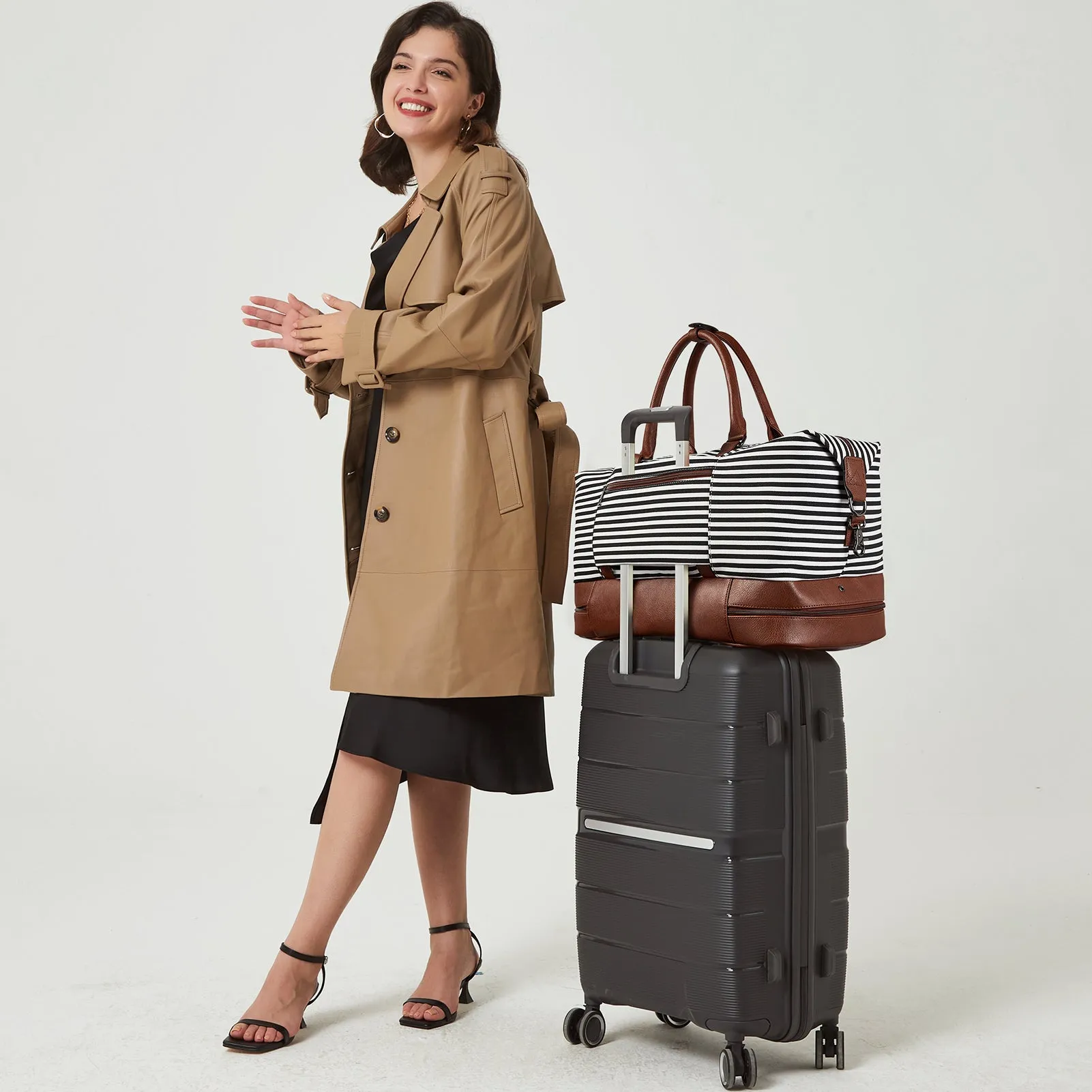 Zenobe Canvas Weekender Bag for Women
